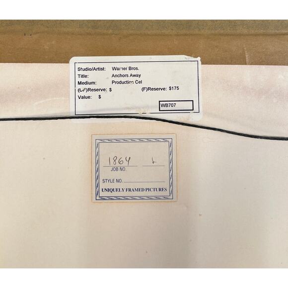 Warner Brothers Animation Art 1992 Sericel LTD Ed Anchors Away Tweety Mounted - Picture 5 of 8